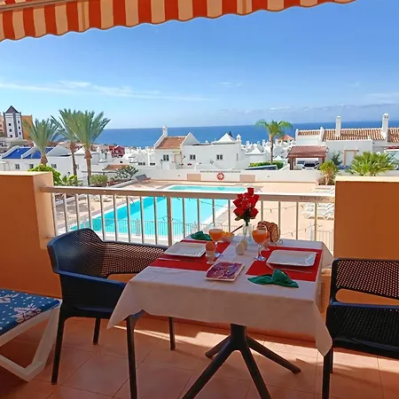 Apartament Sans Vis-a-vis Vue Ocean & Piscine,free Wifi,private Parking&solarium Playa Paraiso (Tenerife)